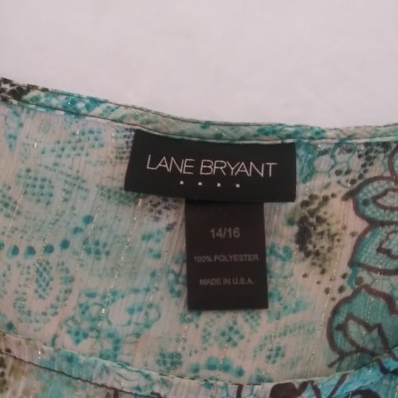 Lane Bryant women's size 14\16 multicolored blouse - Picture 9 of 10